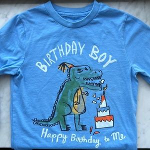 Baby Gap Birthday Boy Happy Birthday To Me Dinosaur Cake Shirt